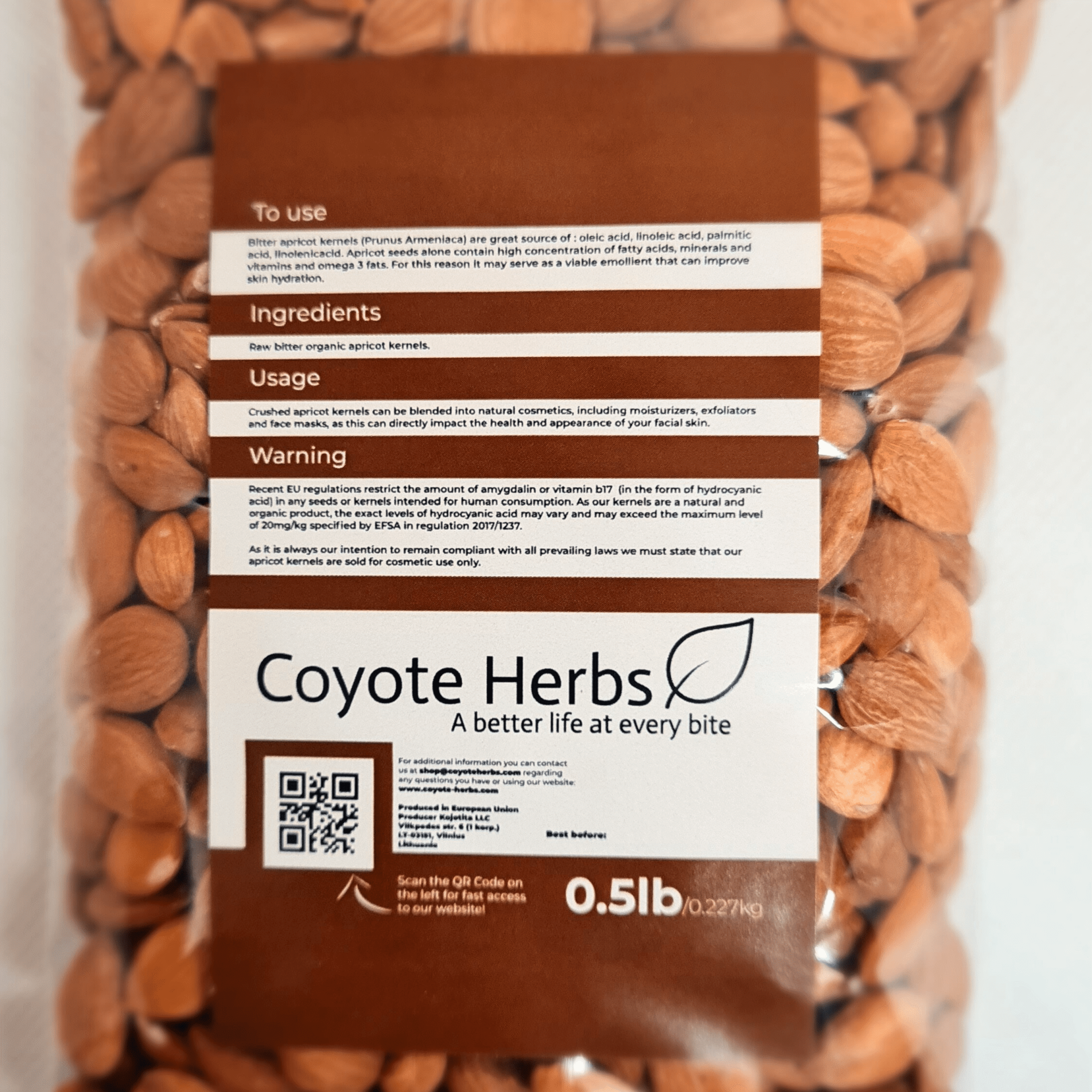 Natural Apricot Tree Seeds (Prunus Armeniaca) – Raw Botanical Specimen | Not Sweet - Image 4