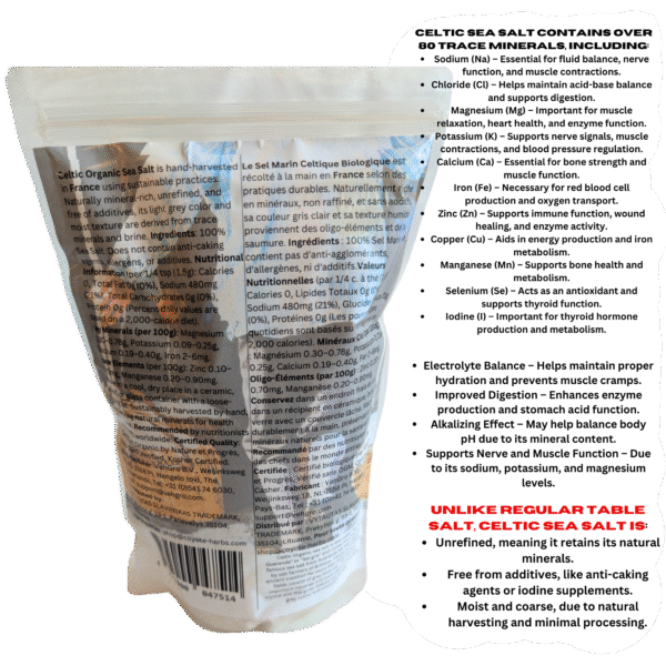 Celtic Sea Salt – Unrefined Trace Mineral Rich Salt for Hydration & Wellness - Image 5