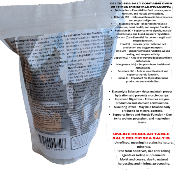 Celtic Sea Salt – Unrefined Trace Mineral Rich Salt for Hydration & Wellness - Image 3