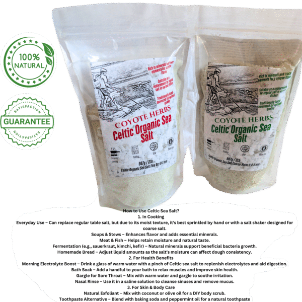Celtic Sea Salt – Unrefined Trace Mineral Rich Salt for Hydration & Wellness