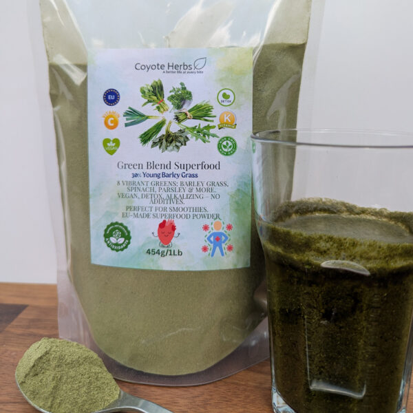 Green Smoothie with Young Barley & Garden Greens – 1 lb (454g) – 25+ Servings - Image 3
