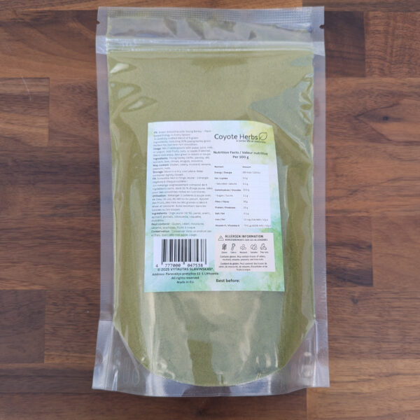 Green Smoothie with Young Barley & Garden Greens – 1 lb (454g) – 25+ Servings - Image 13