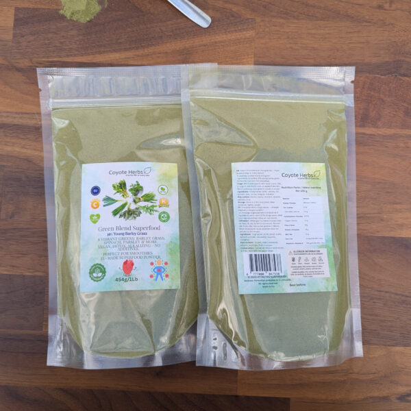 Green Smoothie with Young Barley & Garden Greens – 1 lb (454g) – 25+ Servings - Image 11