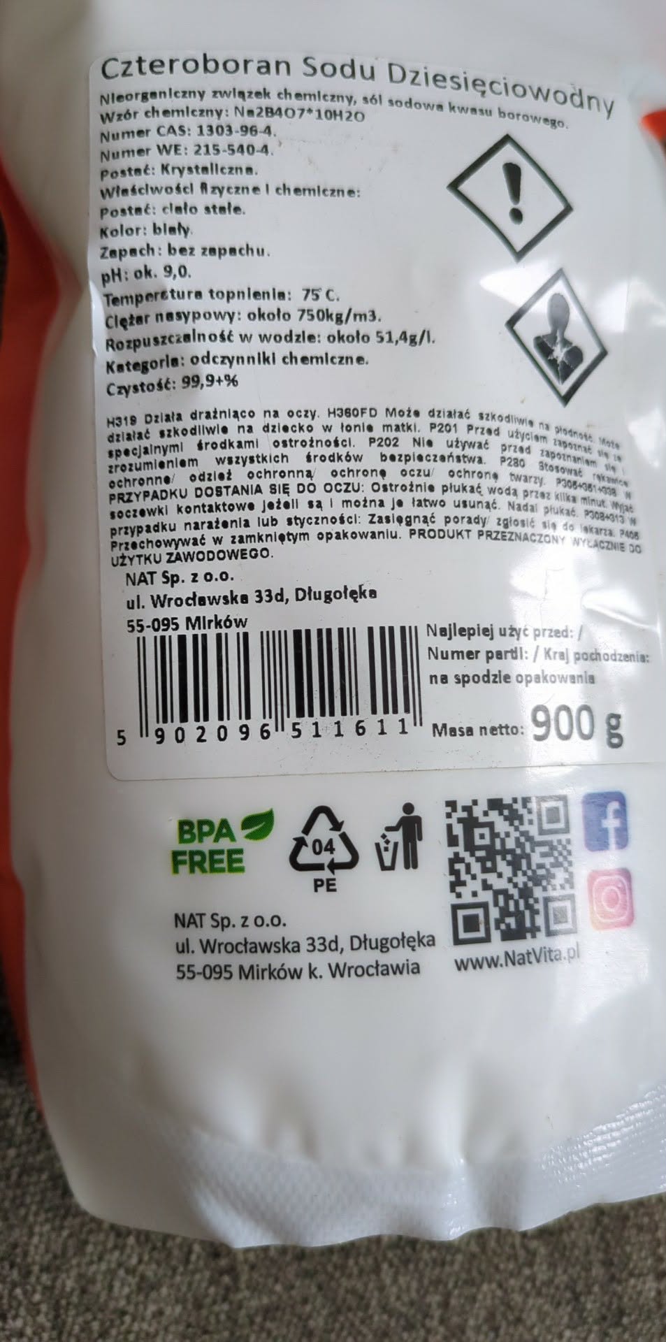 Borax 900g Premium β 99.9% Pure Mineral | Multi-Purpose Eco-Friendly Solution - Image 3