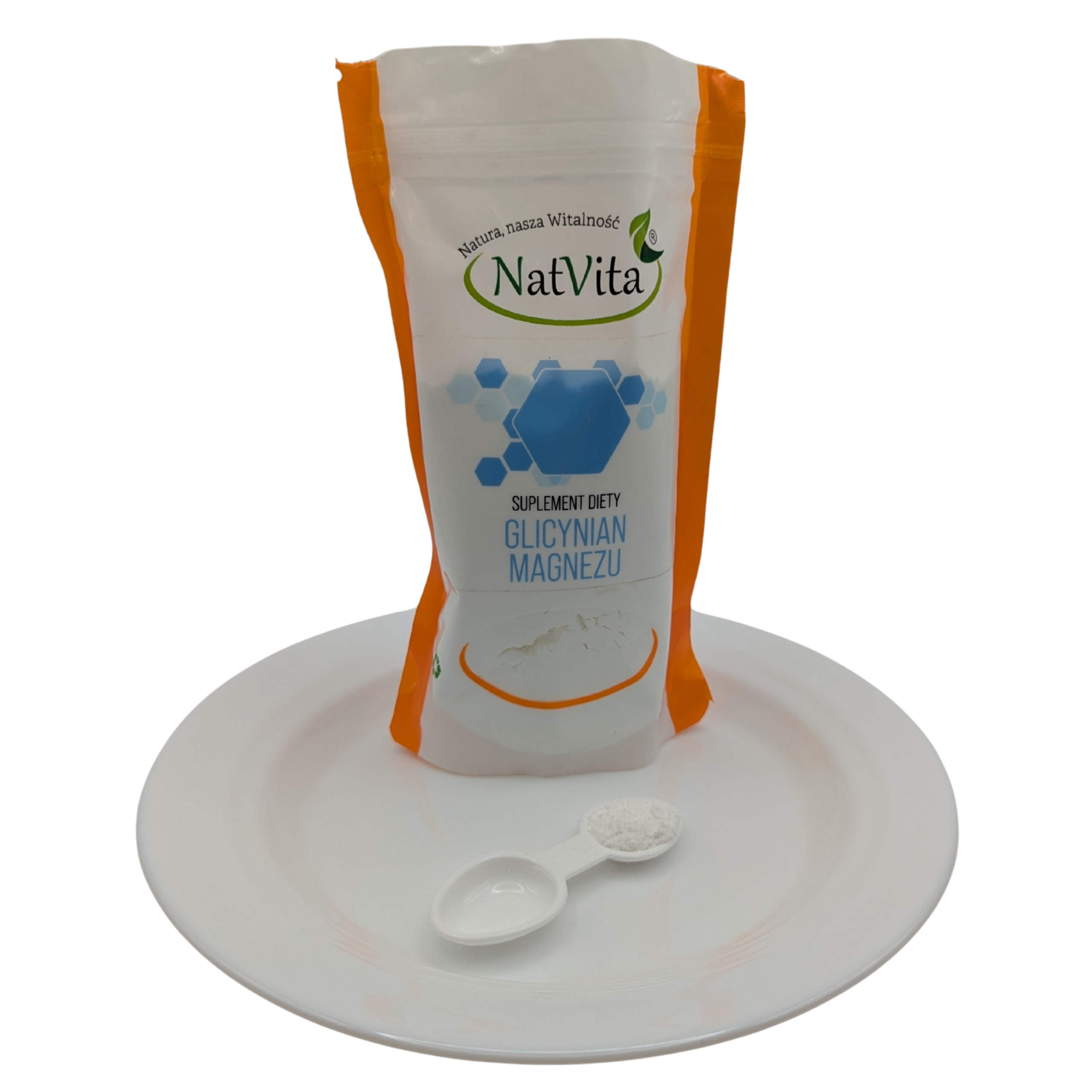 Pure Magnesium Glycinate Powder 200g | NatVita Premium Bisglycinate - Image 2